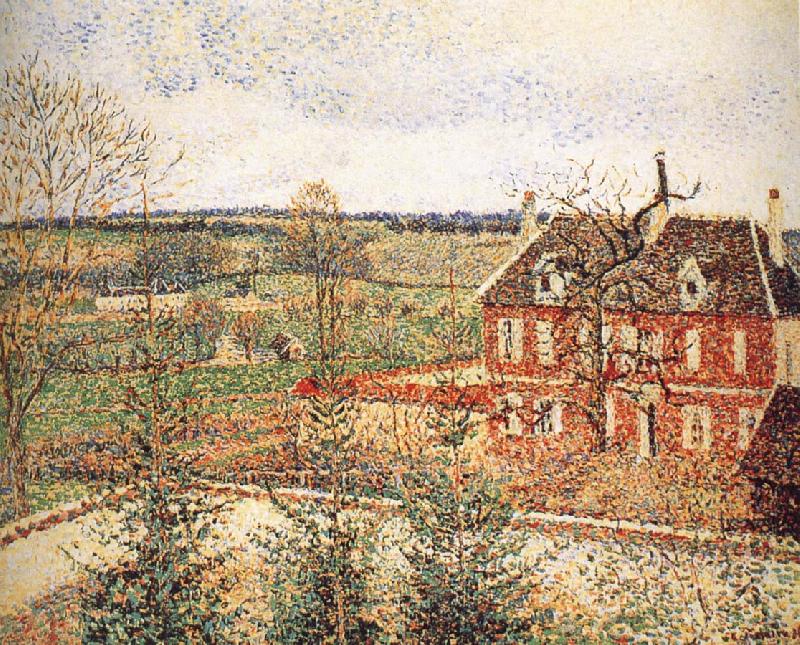 Camille Pissarro Deaf woman's home Norge oil painting art